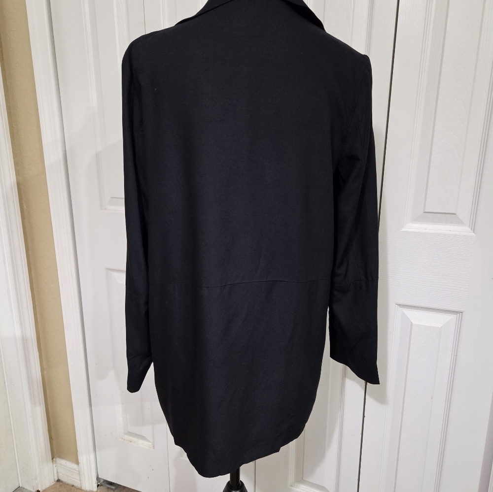 ABLE New Micah Drapey Black Blazer Size S - Picture 6 of 15